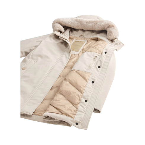 Woolrich Parka Parka Donna Firth con pelliccia Beige A24 - WOOLRICHCFWWOU1017FRUT3496 - 7404 - XS - Francavilla Moda